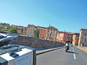 Passage a Albi lors de ce séjour moto France