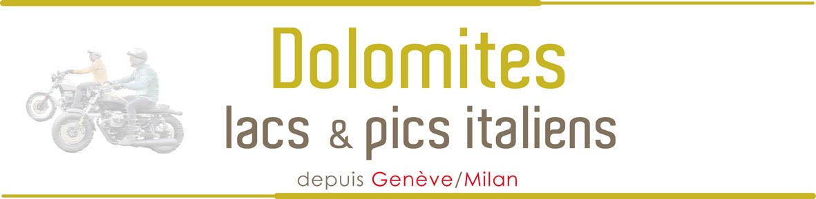 Voyages Moto Italie Dolomites Logo Titre