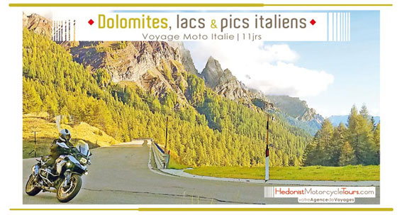 voyage moto Italie Dolomites Vignette
