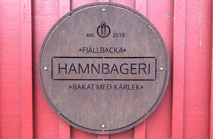Panneau d'un restaurant en suédois