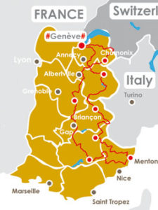 Voyage Moto Alpes Carte Itineraire 8jours