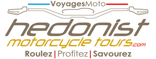 Logo agence de voyage moto Hedonist Motorcycle Tours