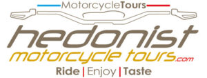 logo of the motorbike travel agency Hedonist Motorcycle Tours